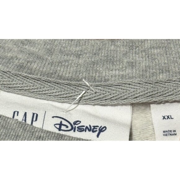 GAP x Disney Minnie Mouse Crew Oversized Graphic Sweatshirt Grey Size XXL - Picture 4 of 9